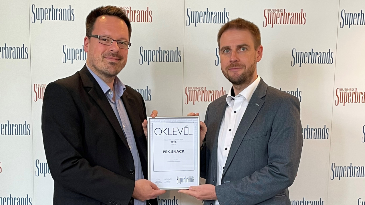 Superbrands díjat kapott a Pek-Snack