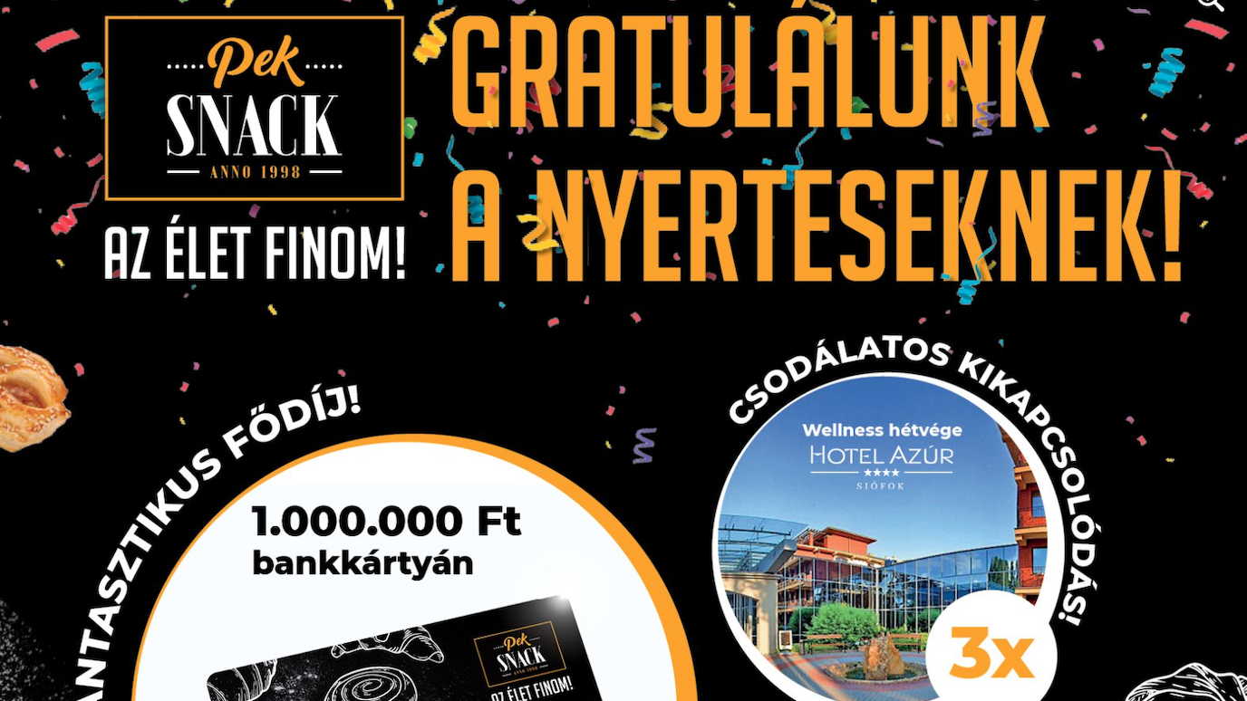 Nyereményjáték eredményhirdetés