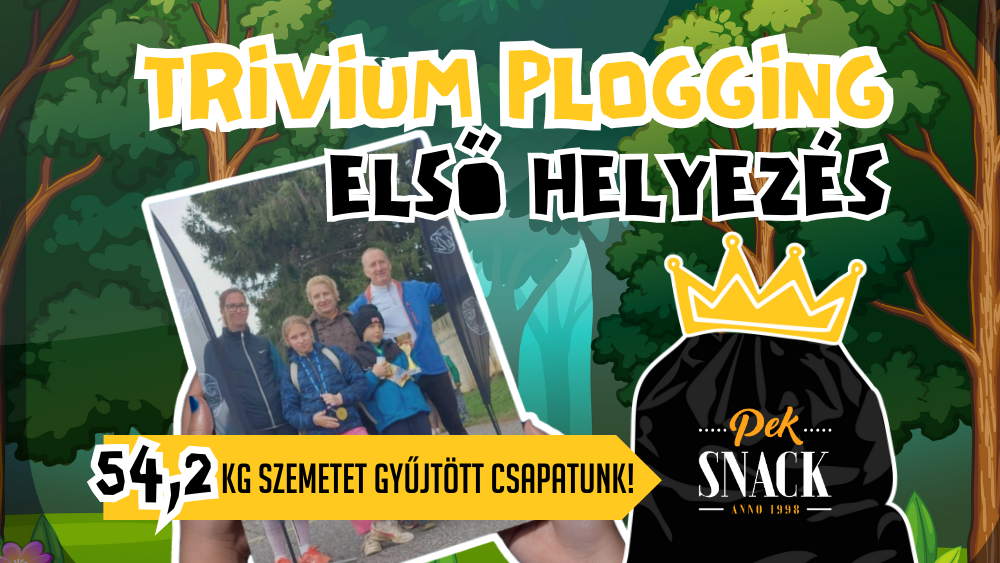 Ismét első helyezést értünk el a Trivium Plogging szemétszedő versenyén!