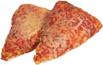 Margherita pizza slice